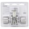 Prosource Passage Knob, Metal, Stainless Steel, 2-3/8 to 2-3/4 in Backset, 1-3/8 to 1-3/4 in Thick Door T-5764SS-PS - alternate 3