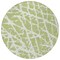 Homeroots 8' Round Green and White Round Abstract Washable Non Skid Indoor Outdoor Area Rug 559627 - alternate 6