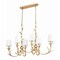 Z-Lite Aslin Gold Leaf 6 Light Linear Chandelier 830-44L-GLF - alternate 7