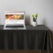 Smarty Had A Party 54 x 108 Black Rectangular Disposable Plastic Tablecloths 96 Tablecloths, 96PK 813270-BK-CASE - alternate 8