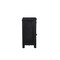 Homeroots 30" Black Solid Wood Distressed One Drawer Nightstand 521200 - alternate 15
