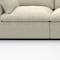 Homeroots Khaki Linen Blend Modular L Shaped Four Piece Corner Sectional 714560 - alternate 7