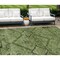 Homeroots 8' X 10' Olive Green Fern Green And Artichoke Green Floral Washable Indoor Outdoor Area Rug 588903 - alternate 1