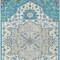 Homeroots 8' X 10' Teal Blue Green And Ivory Oriental Washable Indoor Outdoor Area Rug 596647 - alternate 8