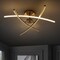 Jonathan Y Crucis 31.5" Modern Metal Integrated LED Semi Flush Mount, Gold JYL7031B - alternate 7