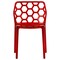 Leisuremod Modern Dynamic Dining Chair, Transparent Red, 4PK DC19TR4 - alternate 5