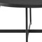 Homeroots 35" Black Wood And Metal Round Frame Coffee Table 370463 - alternate 6
