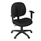 Regency Comfort Series Swivel Fabric Computer Task Chair - Armless - Black 105-AA-BK - alternate 1