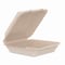 Dart Compostable Molded Fiber Hinged Trays, ProPlanet Seal, 9.14 x 9 x 2.98, Natural, 200PK 90FBRHT1 - alternate 1