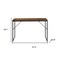 Homeroots 32" Brown and Black Wood and Metal H-Shape Computer Desk 568039 - alternate 14