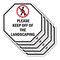 Signmission Please Keep Off of The Landscaping, 10 inch X 10 inch, Aluminum Metal Signs, 5PK OC-A-5Pack-10-127 - alternate 1