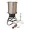 Metal Fusion-Import Aluminum Turkey Fryer, 29-Qt. Black 1229 - alternate 1