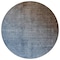 Homeroots 8' Round Blue and Green Round Ombre Washable Non Skid Indoor Outdoor Area Rug 563696 - alternate 9