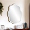 Homeroots 32" Clear Scalloped Edges Unframed Accent Mirror 383713 - alternate 6