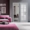 Sartodoors Sliding Closet Bypass Doors with Frosted Glass Grey 72x80 (2* 36x80) Solid Core Modern Interior VEREGIO7412DBD-GRE-72 - alternate 1