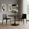 Homeroots 47" Black Rounded Ceramic And Metal Pedestal Base Dining Table 488516 - alternate 5