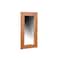 Homeroots 24" Brown Solid Wood Freestanding and Wall Mount Accent Mirror 635806 - alternate 7