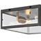 Jonathan Y Grayson 12" 2-Light Bohemian Farmhouse Iron/Glass LED Flush Mount, Oil Rubbed Bronze/Brass Gold JYL9501E - alternate 11