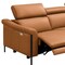 Homeroots 96" Camel Leather Reclining Wood USB Sofa 719567 - alternate 5