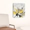 Homeroots 20" Modern Yellow and Black Flower Canvas Wall Art 398991 - alternate 5