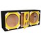 Deejay Led Two 12in Woofers plus Two Tweeters and One Horn YELLOW VINYL Empty Chuchera Speaker Enclosure D12T2H1VYYELLOW - alternate 6