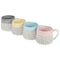 Gibson Home Morning Mist 4 Piece 15 Ounce Stoneware Belly Mug Set in Assorted Colors 136959.04R - alternate 5