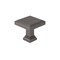 Richelieu Hardware Mirabel Collection 1 1/4-inch 32 mm Antique Nickel Transitional Square Cabinet Knob BP79532143 - alternate 1