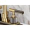 Kingston Brass Knurled Double-Handle 4" Centerset Bathroom Faucet with Brass Pop-Up, Antique Brass KS6643KNL - alternate 6
