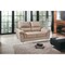 Homeroots 64in Beige And Silver Faux Leather Love Seat 329559 - alternate 5
