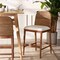 Bali & Pari Nadim Modern Bohemian Seagrass and Acacia Wood Counter Stool 242-13488-ZORO - alternate 8
