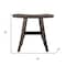 Homeroots 18" Antiqued Gray Teak Rectangular Shower Bench 376758 - alternate 8