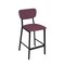 Bfm Seating Hamilton Side Barstool, Grade 3 Vinyl Seat & Back - Steel Frame - Sand Black Finish JS10B2016-2016SB - alternate 1