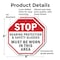 Signmission Stop Hearing Protection & Safety Gl, 6 inch X 6 inch, Plastic Sign, 2PK OC-P-2PACK-6-220 - alternate 6