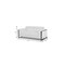 Homeroots 75in White And Black Italian Leather Loveseat 477564 - alternate 6