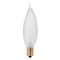 Satco 25W CA8 Incandescent, Frost, 1500 Avg. Hrs, 200 Lu, Candelabra base, 120V, 2-Card S3778 - alternate 1