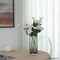 Uniquewise 10-Inch Square Frosted Gray Glass Table Vase - A Timeless Centerpiece for Dining Tables,  QI004738.GY.S - alternate 10