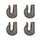 Mytee Products G70 1/2in Weld On Chain Grab Hooks Bucket Flatbed Trailer Wrecker Tow Tie Down, 4PK GH-F-12G70x4 - alternate 1