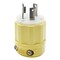 Leviton LockingPlug, 30A, 2hp, White;Yellow, Nylon 26CM-21 - alternate 1