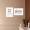 Homeroots Set Of Two Text Me If You Run Out of Toilet Paper While Seated 1 White Framed Print Wall Art, 2PK 408217 - alternate 3