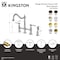 Kingston Brass Bridge Kitchen Faucet with Brass Sprayer, Polished Nickel KS1276BPLBS - alternate 4