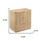 Homeroots 28" Brown Wood Accent Cabinet With Three Drawers 716328 - alternate 4