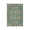 Homeroots 9' X 12' Teal Blue Taupe And Beige Moroccan Washable Indoor Outdoor Area Rug 577221 - alternate 8