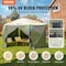 Vevor Pop Up Gazebo Tent Pop-Up Screen Tent 6 Sided Canopy Sun Shelter Green 120918 - alternate 7