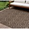 Homeroots 6' X 9' Dark Brown And Light Brown Geometric Indoor Outdoor Area Rug 550157 - alternate 7