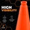 Xpose Safety Traffic Safety Cone, 28 in, PVC Plastic, 10 lb Weighted Base, DOT Approved, Orange, 4 pk OTC28-10L-4-X-S - alternate 11