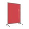 Ghent EZ Mobile Glassboard, Aluminum Frame, Magnetic, 75"H x 50"W, Rose EZ1MA7550RS - alternate 1