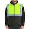 Protectx Winter Safety Vest, Class 2 High Visibility with Pockets, Green ST-WV300D-GNBK-M - alternate 1