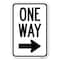Signmission One Way Sign Right Arrow, 12 Inch x 18 Inch 1 Sign, Heavy Gauge Aluminum A-1218-23521 - alternate 1