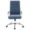 Leisuremod Benmar High-Back Leather Office Chair, Navy Blue BOT19BUL - alternate 7