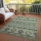 Homeroots 9' X 12' Fern Green Taupe And Ivory Tribal Washable Indoor Outdoor Area Rug 615414 - alternate 8